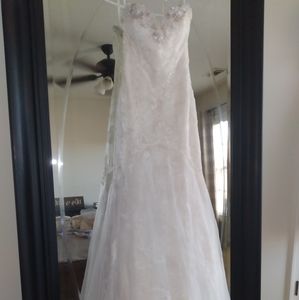 Casablanca strapless wedding dress